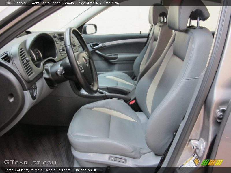  2005 9-3 Aero Sport Sedan Slate Gray Interior