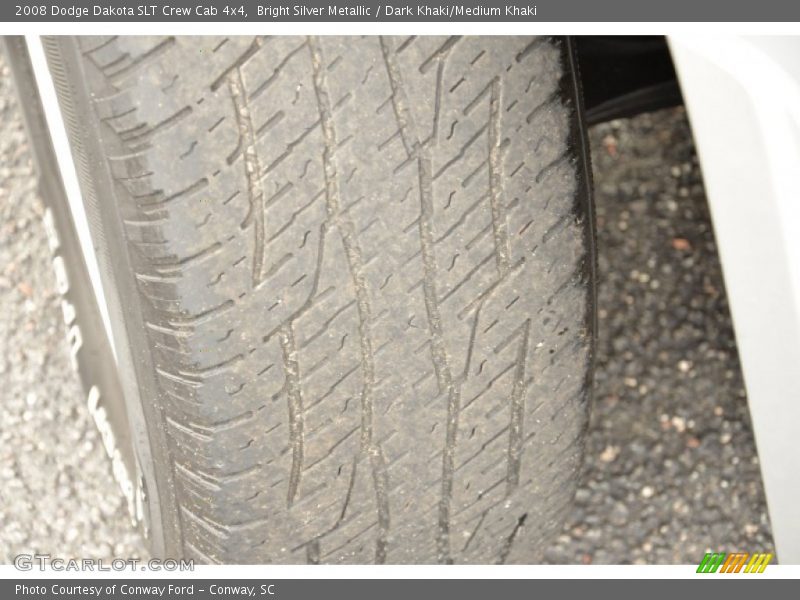 Bright Silver Metallic / Dark Khaki/Medium Khaki 2008 Dodge Dakota SLT Crew Cab 4x4