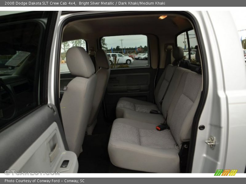 Bright Silver Metallic / Dark Khaki/Medium Khaki 2008 Dodge Dakota SLT Crew Cab 4x4