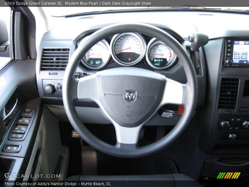 Modern Blue Pearl / Dark Slate Gray/Light Shale 2009 Dodge Grand Caravan SE