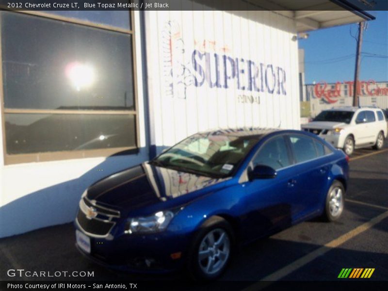 Blue Topaz Metallic / Jet Black 2012 Chevrolet Cruze LT