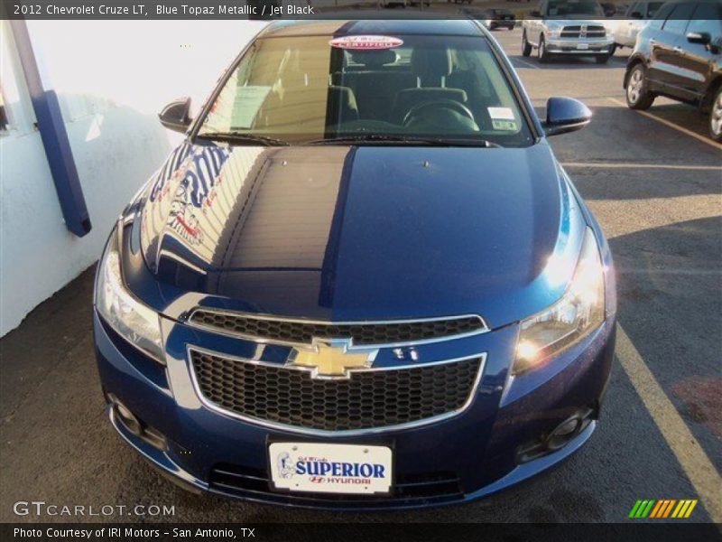 Blue Topaz Metallic / Jet Black 2012 Chevrolet Cruze LT