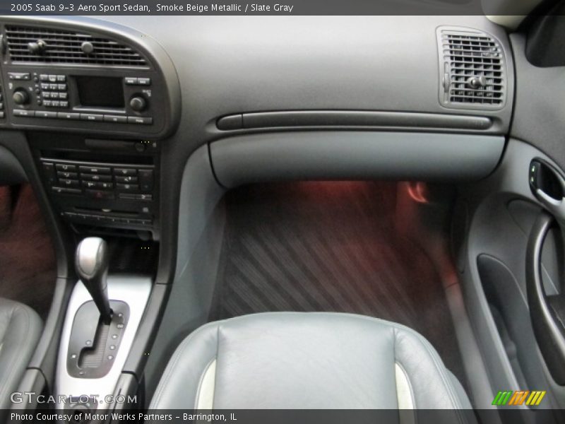 Smoke Beige Metallic / Slate Gray 2005 Saab 9-3 Aero Sport Sedan