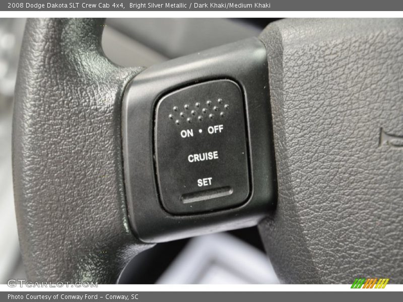 Bright Silver Metallic / Dark Khaki/Medium Khaki 2008 Dodge Dakota SLT Crew Cab 4x4