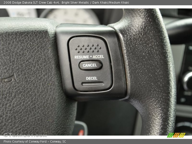 Bright Silver Metallic / Dark Khaki/Medium Khaki 2008 Dodge Dakota SLT Crew Cab 4x4