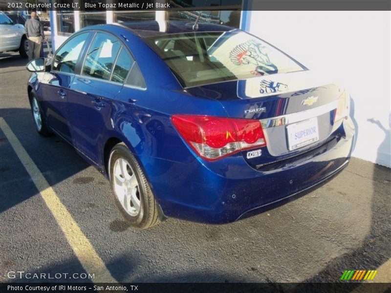 Blue Topaz Metallic / Jet Black 2012 Chevrolet Cruze LT