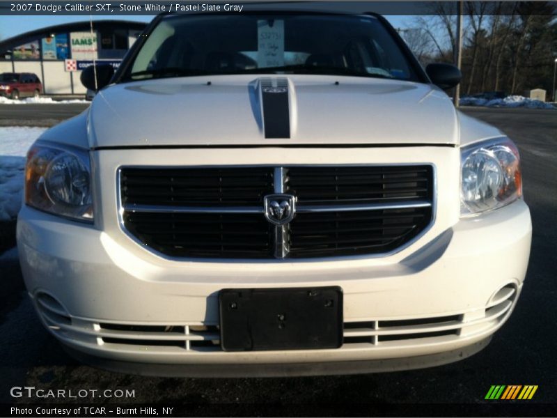 Stone White / Pastel Slate Gray 2007 Dodge Caliber SXT