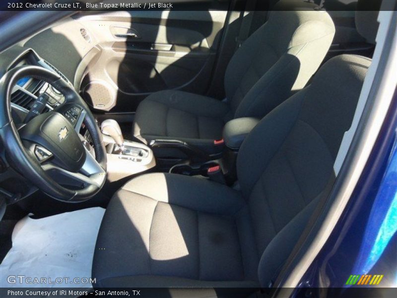 Blue Topaz Metallic / Jet Black 2012 Chevrolet Cruze LT