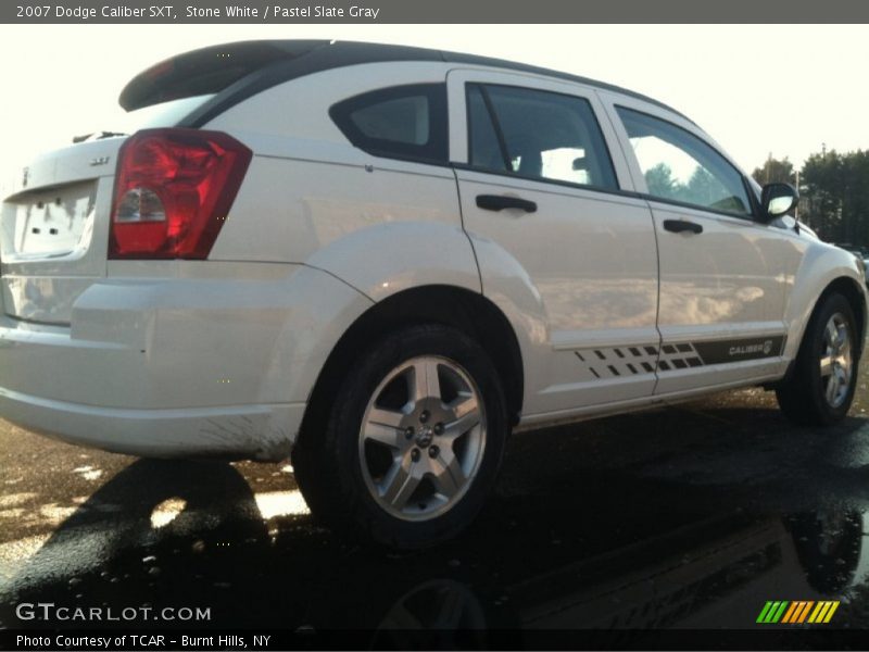 Stone White / Pastel Slate Gray 2007 Dodge Caliber SXT