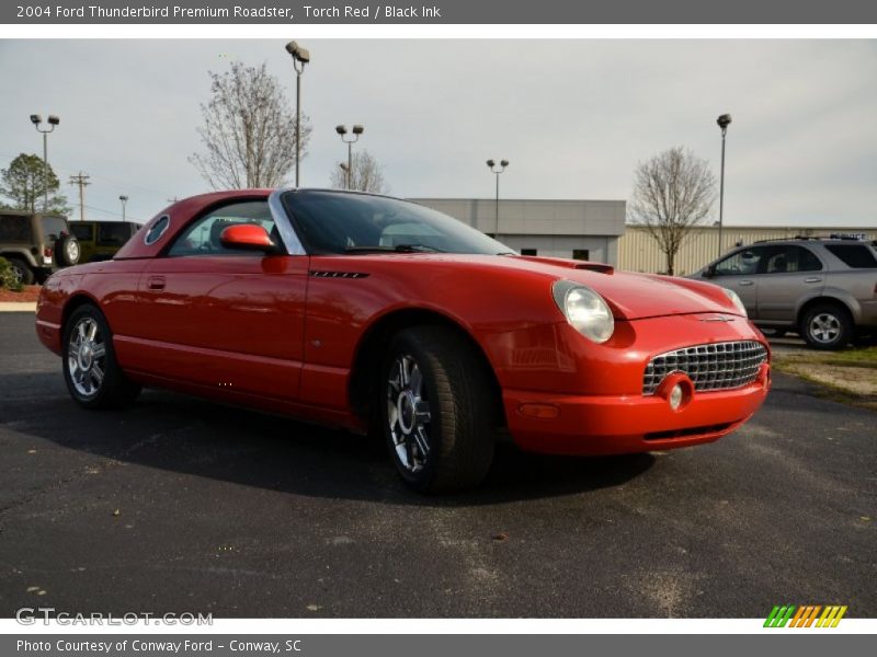 Torch Red / Black Ink 2004 Ford Thunderbird Premium Roadster