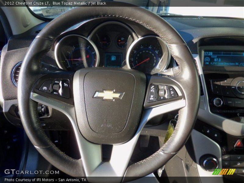 Blue Topaz Metallic / Jet Black 2012 Chevrolet Cruze LT