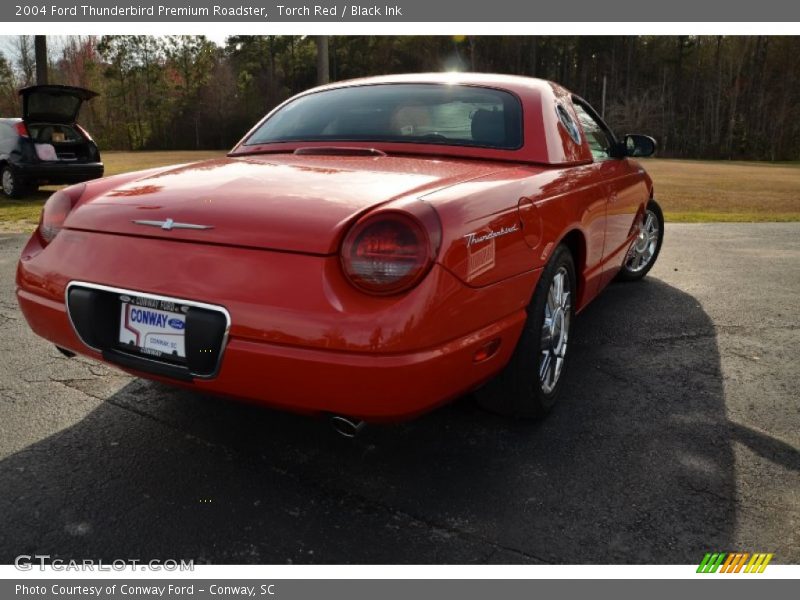 Torch Red / Black Ink 2004 Ford Thunderbird Premium Roadster
