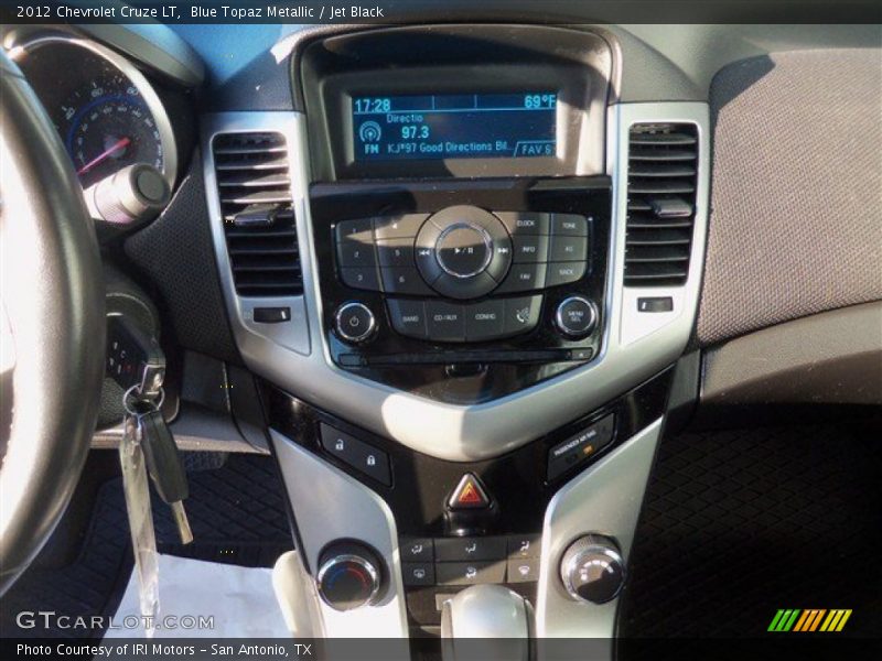 Blue Topaz Metallic / Jet Black 2012 Chevrolet Cruze LT