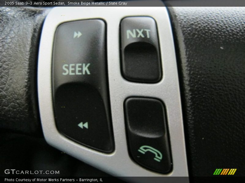 Smoke Beige Metallic / Slate Gray 2005 Saab 9-3 Aero Sport Sedan