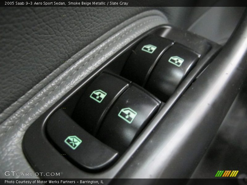 Smoke Beige Metallic / Slate Gray 2005 Saab 9-3 Aero Sport Sedan