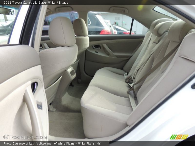 Rear Seat of 2011 Camry LE