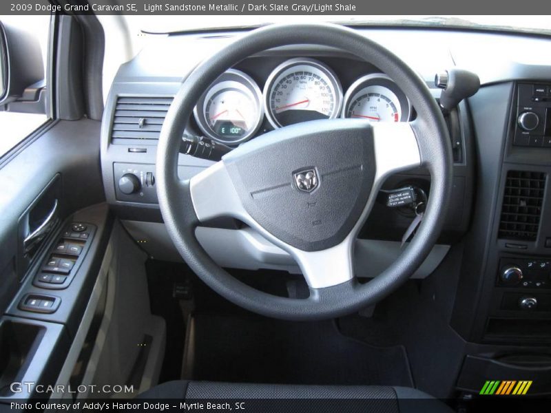 Light Sandstone Metallic / Dark Slate Gray/Light Shale 2009 Dodge Grand Caravan SE