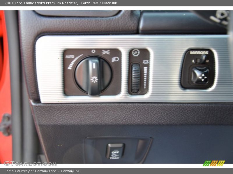 Controls of 2004 Thunderbird Premium Roadster