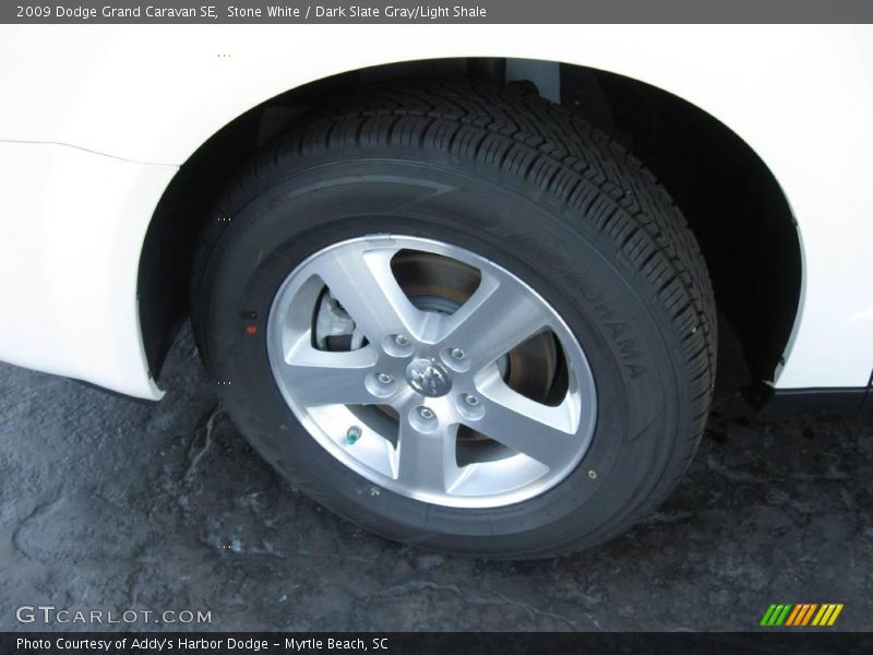Stone White / Dark Slate Gray/Light Shale 2009 Dodge Grand Caravan SE
