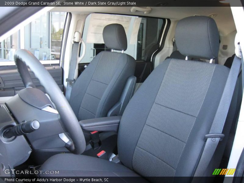Stone White / Dark Slate Gray/Light Shale 2009 Dodge Grand Caravan SE