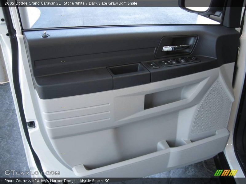 Stone White / Dark Slate Gray/Light Shale 2009 Dodge Grand Caravan SE