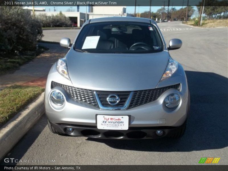 Chrome Silver / Black/Red w/Silver Trim 2011 Nissan Juke SL AWD