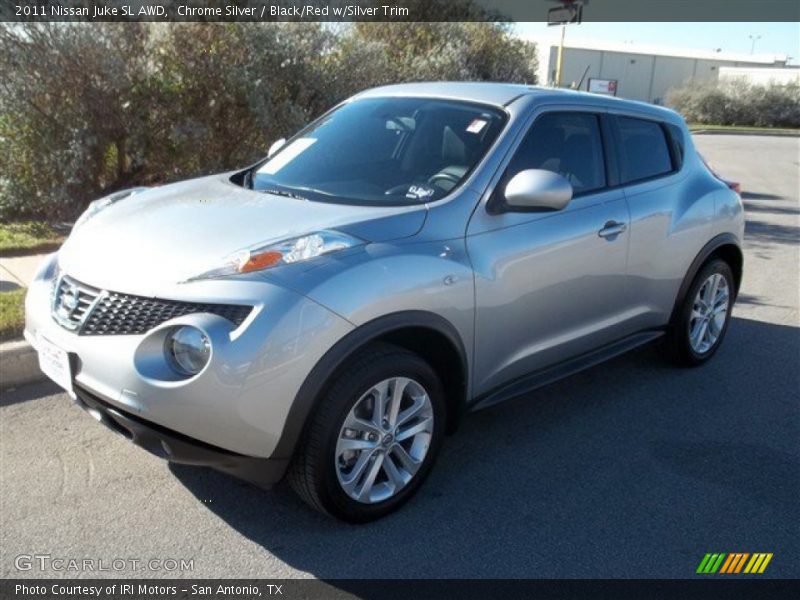 Chrome Silver / Black/Red w/Silver Trim 2011 Nissan Juke SL AWD