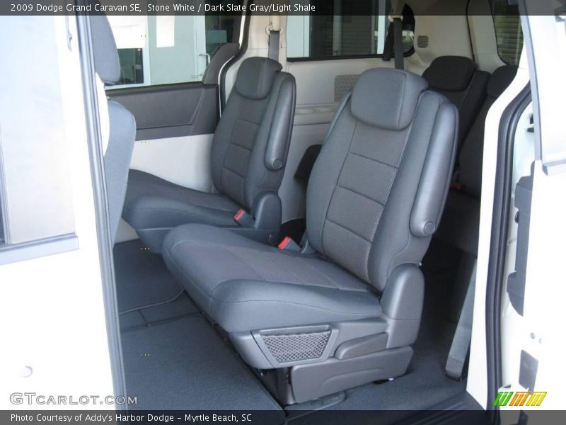Stone White / Dark Slate Gray/Light Shale 2009 Dodge Grand Caravan SE