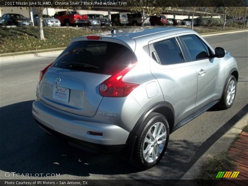 Chrome Silver / Black/Red w/Silver Trim 2011 Nissan Juke SL AWD