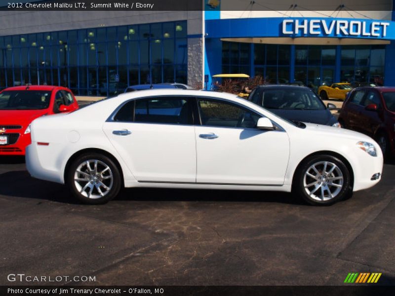 Summit White / Ebony 2012 Chevrolet Malibu LTZ
