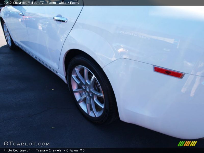 Summit White / Ebony 2012 Chevrolet Malibu LTZ