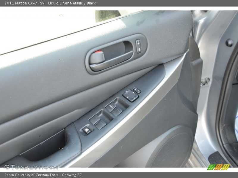 Liquid Silver Metallic / Black 2011 Mazda CX-7 i SV