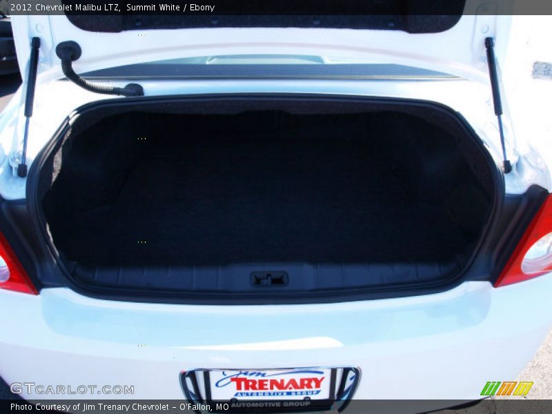 Summit White / Ebony 2012 Chevrolet Malibu LTZ
