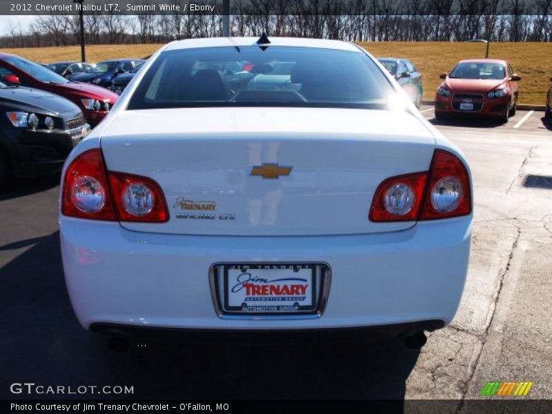 Summit White / Ebony 2012 Chevrolet Malibu LTZ