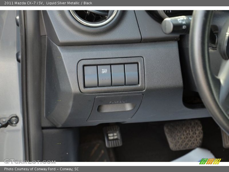 Liquid Silver Metallic / Black 2011 Mazda CX-7 i SV