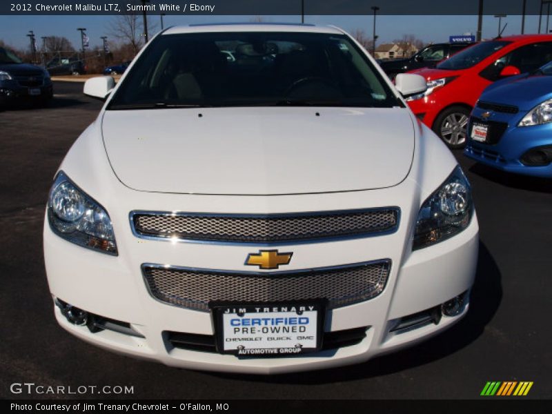 Summit White / Ebony 2012 Chevrolet Malibu LTZ