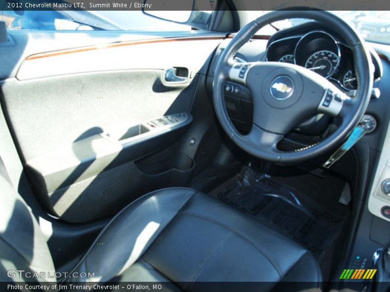 Summit White / Ebony 2012 Chevrolet Malibu LTZ