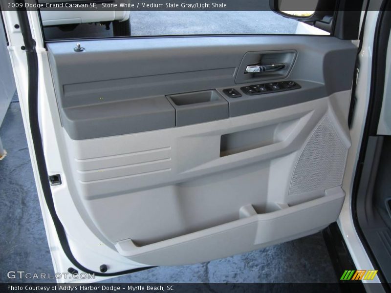 Stone White / Medium Slate Gray/Light Shale 2009 Dodge Grand Caravan SE