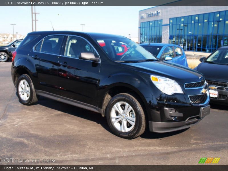 Black / Jet Black/Light Titanium 2010 Chevrolet Equinox LS