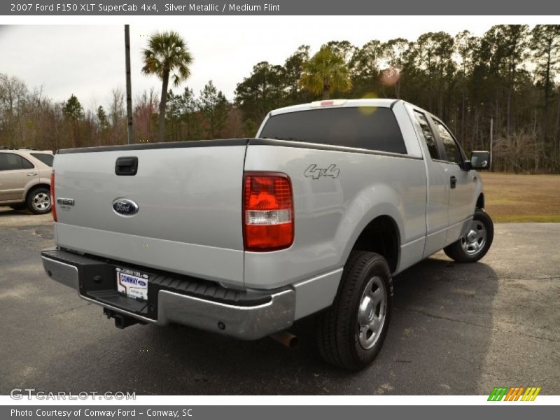 Silver Metallic / Medium Flint 2007 Ford F150 XLT SuperCab 4x4