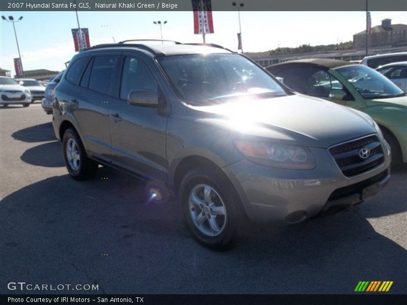 Natural Khaki Green / Beige 2007 Hyundai Santa Fe GLS