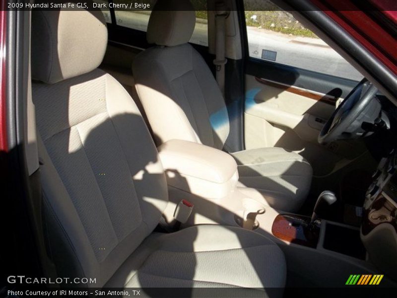 Dark Cherry / Beige 2009 Hyundai Santa Fe GLS