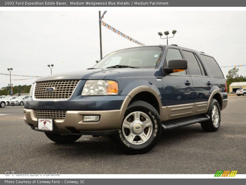 Medium Wedgewood Blue Metallic / Medium Parchment 2003 Ford Expedition Eddie Bauer