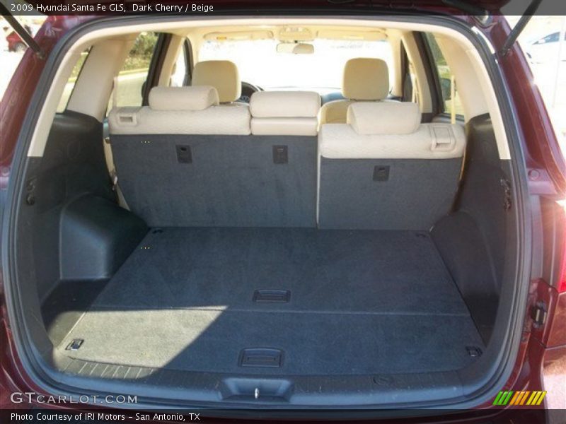Dark Cherry / Beige 2009 Hyundai Santa Fe GLS