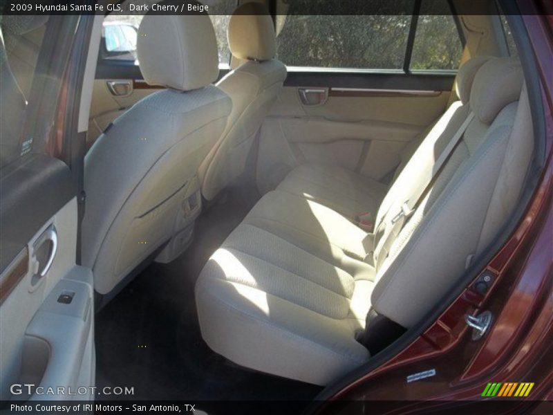 Dark Cherry / Beige 2009 Hyundai Santa Fe GLS
