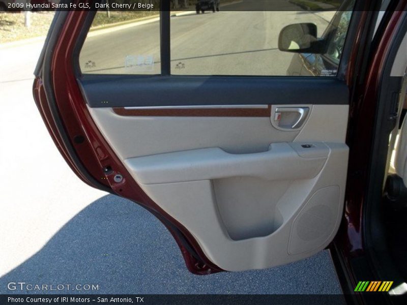 Dark Cherry / Beige 2009 Hyundai Santa Fe GLS