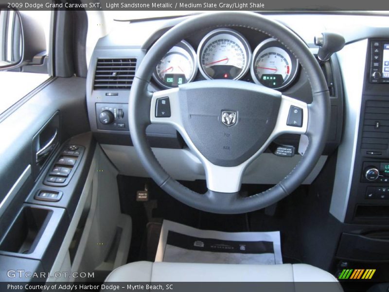 Light Sandstone Metallic / Medium Slate Gray/Light Shale 2009 Dodge Grand Caravan SXT