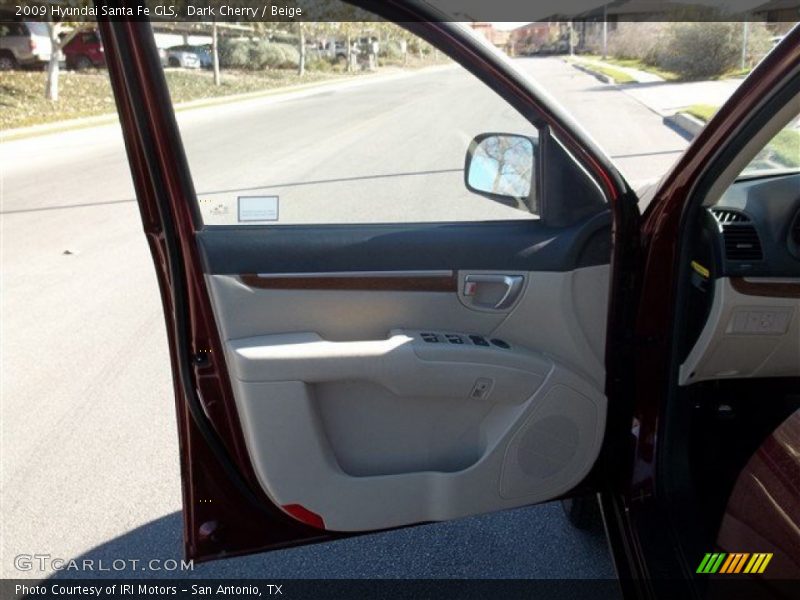 Dark Cherry / Beige 2009 Hyundai Santa Fe GLS