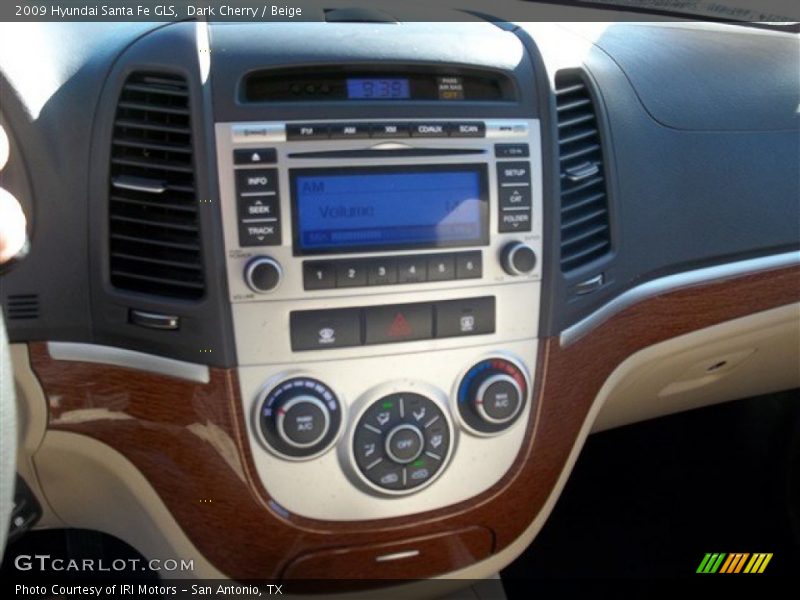 Dark Cherry / Beige 2009 Hyundai Santa Fe GLS