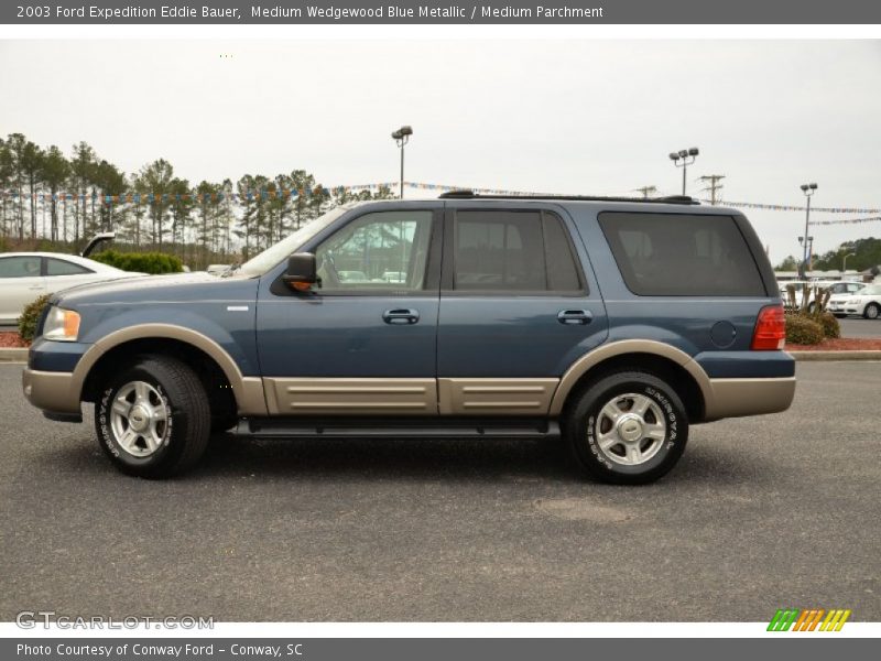 Medium Wedgewood Blue Metallic / Medium Parchment 2003 Ford Expedition Eddie Bauer